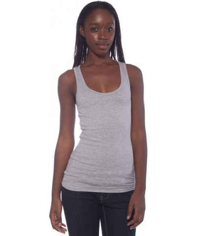 Zenana Womens Outfitters Basic Ribbed Racerback Tank Top 2pcs- Black, H-grey $13.50 Tops