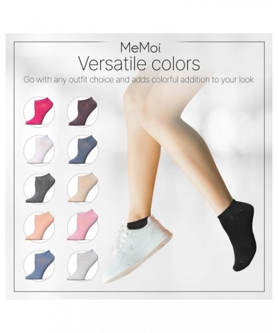 Low Cut Womens Socks Bulk Pack - Moisture Wicking Socks for Women, Includes 10 Pairs Womens Socks Size 9-11 - One Size Black-...