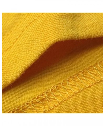 Women Graphic Cute T-Shirts Cotton Tops Yellow $11.39 T-Shirts