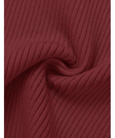 Women's Short Sleeve Crewneck T Shirt 2024 Summer Ribbed Knit Slim Fit Basic Solid Color Tee Tops Wine $10.75 T-Shirts