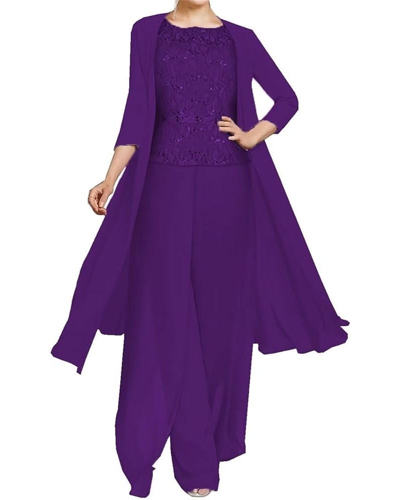 3 Pcs Mother of The Bride Pant Suits for Wedding Plus Size Mother of Groom Pantsuits with Jacket Formal Wedding Guest Outfit ...