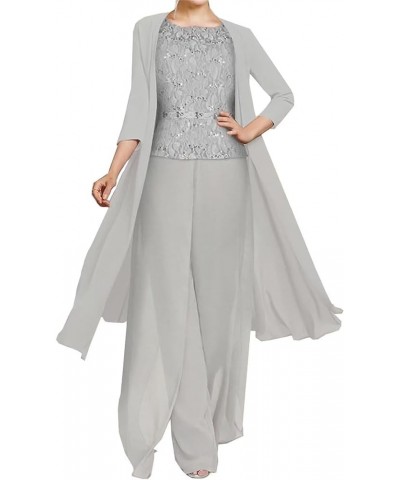 3 Pcs Mother of The Bride Pant Suits for Wedding Plus Size Mother of Groom Pantsuits with Jacket Formal Wedding Guest Outfit ...