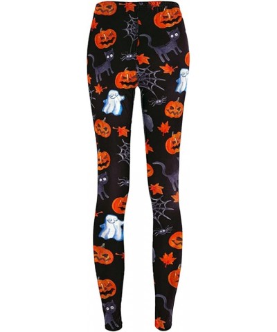 Butt Lifting Leggings for Women Denim Color Women Pocket Button High Pants Butt Lifting Leggings Orange 6 $8.69 Activewear