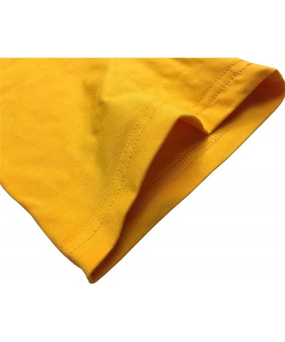 Women Graphic Cute T-Shirts Cotton Tops Yellow $11.39 T-Shirts