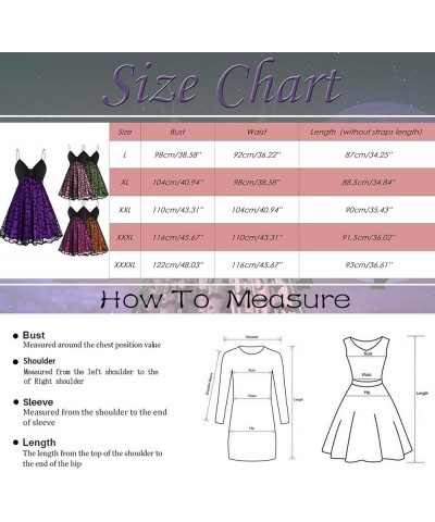 Women Vintage Halloween Print Sling Double Layer Chiffon Mesh V Neck Dress Long Plus Size Dresses with Sleeves Orange $18.26 ...