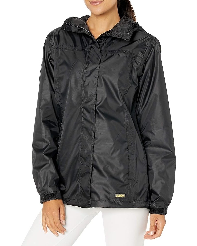 Women's Taped Rain Jacket Black $14.92 Coats