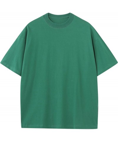 Oversized Grunge Vintage t Shirts for Women Short Sleeve Cotton Casual Baggy Tees Teens Trendy Crew Neck Loose Tops Green2 $1...