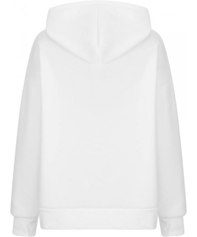 Hoodies for Women Oversized Hooded Sweatshirt Loose Fit Long Sleeve Shirts Drawstring Casual Cute Tops Fall Clothes C-white $...