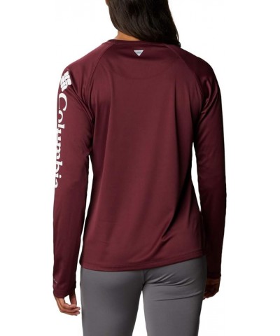 Women's Collegiate Tidal Tee Ls Shirt Texas A&M Aggies Large Tam - Deep Maroon, White $11.61 T-Shirts