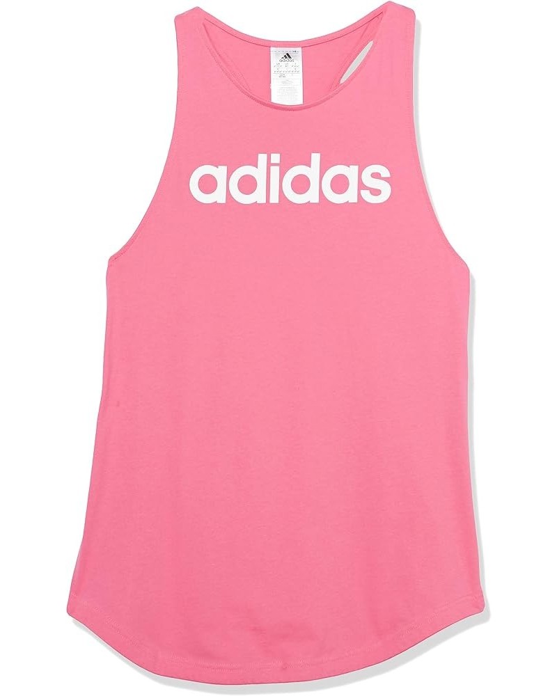 Women's Loungewear Essentials Loose Logo Tank Top Tall Pulse Magenta/White $9.54 Activewear
