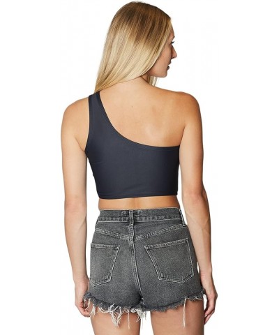 Women's Tailgate Outfit College One Shoulder Top Tank Top Crop Top One Size Fits Most Iowa State Cyclones - Black $21.56 Tanks