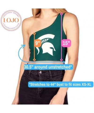 Women's Tailgate Outfit College One Shoulder Top Tank Top Crop Top One Size Fits Most Iowa State Cyclones - Black $21.56 Tanks