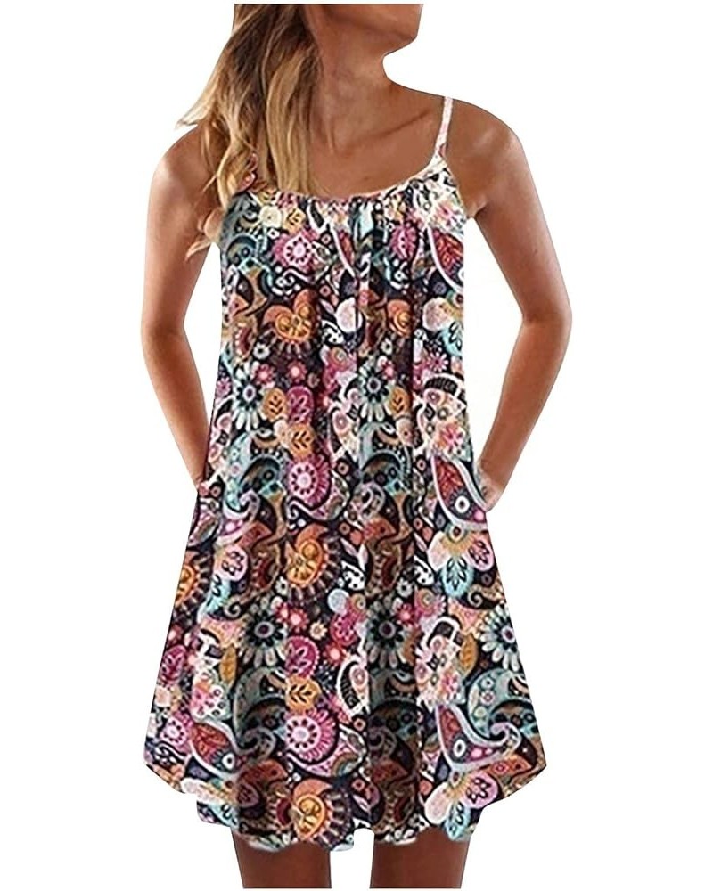 Tank Dresses for Women 2023 Short Summer Mini Dresses Beach Vacation Outfits Sexy Spaghetti Strap Dress Womens Trendy Clothes...