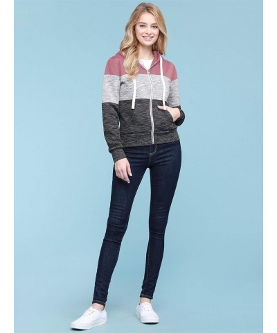 Women's Active Casual Zip-up Hoodie Jacket Long Sleeve Comfortable Lightweight Sweatshirt Wsk2302_mauve $16.17 Activewear