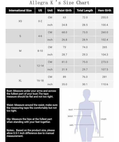 Women's Summer Elastic Waist Color Block A-Line Pleated Chiffon Midi Skirt Light Blue $21.65 Skirts