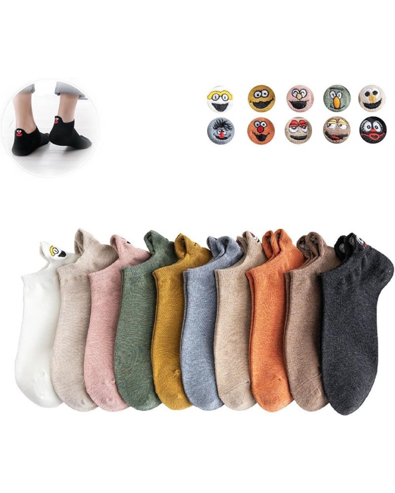 Joyful Walks Socks, Compression Socks for Couple, Funny Cute Fall Socks Low Cut Ankle with on Them, Halloween 10pcs $9.45 Socks