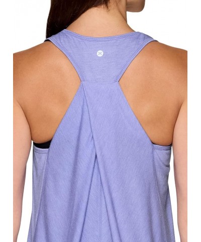 Active Women's Fashion Back Detail Flowy Yoga Tank Top Purple Iris $15.74 Activewear