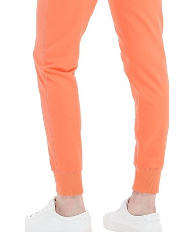 Women's French Terry Joggers Sweatpants with Pockets Drawstring Athletic Lounge Pants 28 Orange Coral $17.09 Activewear