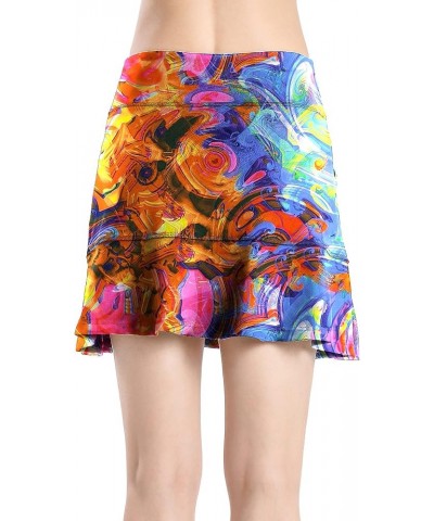 Womens Skort Active Athletic Skirt for Running Tennis Golf Workout Sports Skorts 619-12-96 $16.82 Skirts