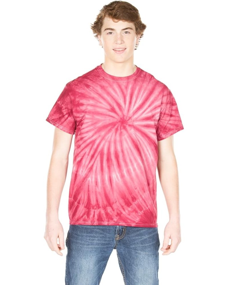 67 Tie-Dye Adult Vat-Dyed Cyclone Tee Maroon $8.01 T-Shirts