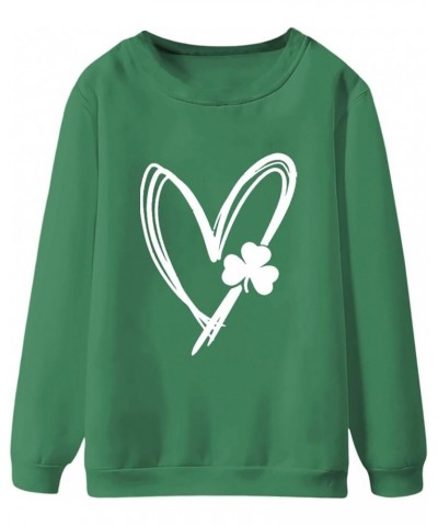 Women's St Patrick's Day T Shirts Shamrock Clover Print Long Sleeve Shirts Fashion Holiday for Women Green 2 $9.51 Underwear