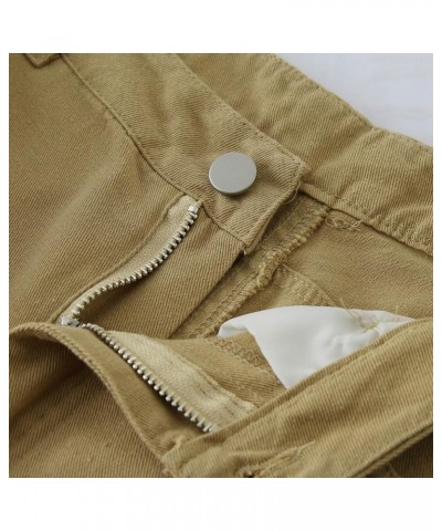 Mid Rise Barrel Jeans for Women Y2k Boyfriend Jeans for Women Wide Leg Mid Waist Cropped Denim Pants 01brown $24.77 Jeans