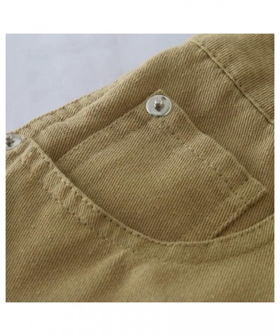 Mid Rise Barrel Jeans for Women Y2k Boyfriend Jeans for Women Wide Leg Mid Waist Cropped Denim Pants 01brown $24.77 Jeans
