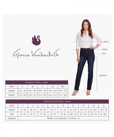 Women's Amanda Basic Jean Short Plus Size Stonewood Floral Romance $16.03 Shorts