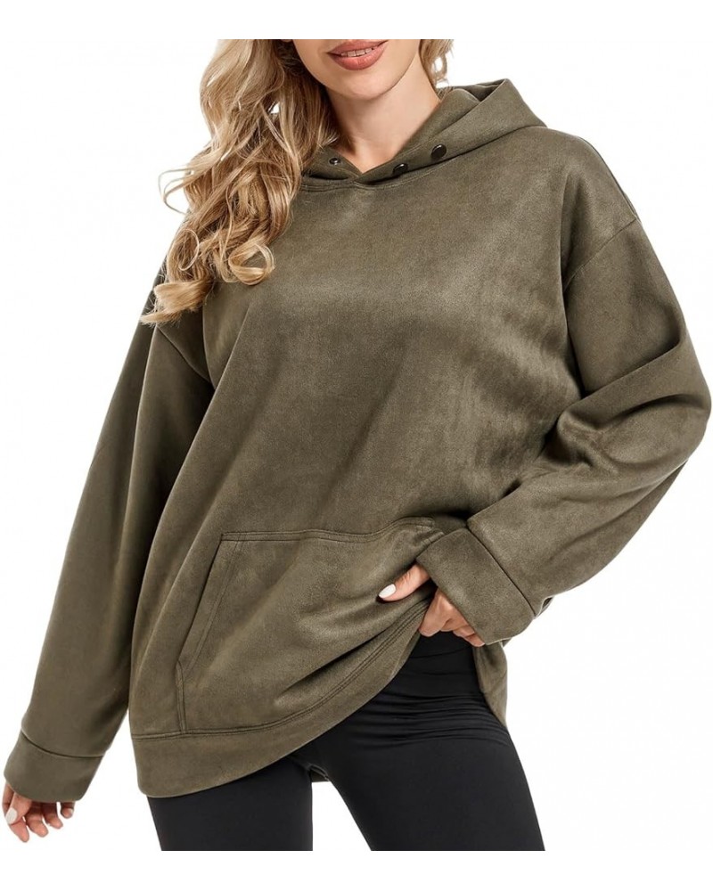 Graphic Hoodies for Women Vintage Oversized Sweatshirt Tiger Flower Animal Print Cotton Fleece Hoodie Fall Pullover Army Gree...