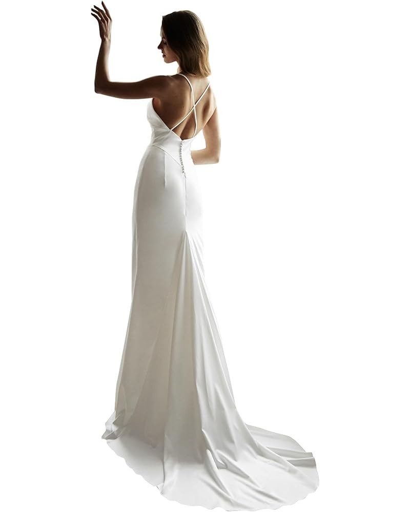 Beach Wedding Dress for Bride 2023 Lace Applique Mermaid Tulle Bridal Wedding Gown 10ivory $41.85 Dresses