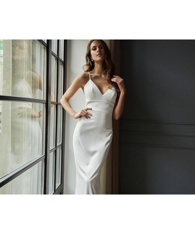 Beach Wedding Dress for Bride 2023 Lace Applique Mermaid Tulle Bridal Wedding Gown 10ivory $41.85 Dresses