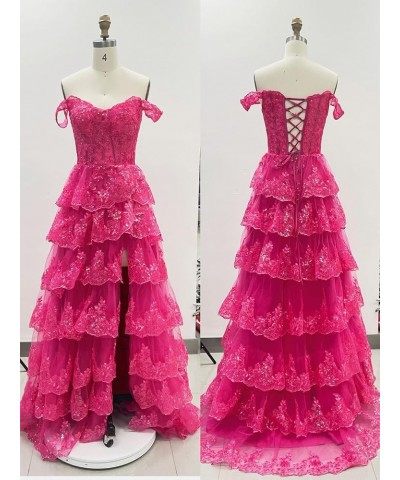 Sweetheart Prom Dress Long with Slit Off Shoulder Lace Applique Evening Dress for Teens NO114 Burnt Orange $36.55 Dresses