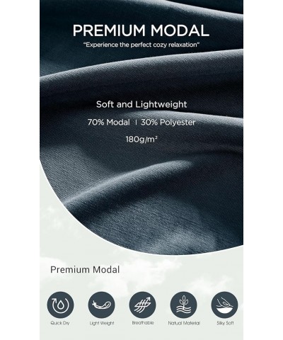 2-Pack Modal Soft Lounge Shorts for Women High Waist Casual Sleepwear Cozy Pajama Bottom Style A-Mid Thigh Length Sage Green+...