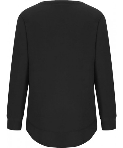 Long Sleeve Tops for Women Casual Cozy Fleece Pullover Shirt Loose Fit Crew Neck Blouse Lightweight Soft Sweatshirts 1black $...