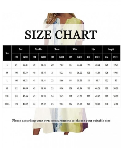 Women's 2024 Casual Summer Dresses Floral Print Boho Beach V-Neck Buttons Short Sleeve Pockets Loose Midi Dress 07-gray $10.0...