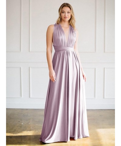 Women's Infinity Bridesmaid Dress with Bandeau top Evening Transformer Maxi Regular and Plus Size Lavender $21.63 Dresses