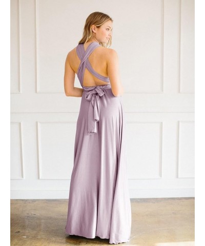 Women's Infinity Bridesmaid Dress with Bandeau top Evening Transformer Maxi Regular and Plus Size Lavender $21.63 Dresses