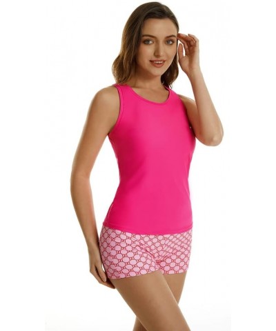Two Piece Tankini Swimsuits for Women Tummy Control Bathing Suits Plus Size Swim Tank Top with Shorts Y6 $15.98 Swimsuits
