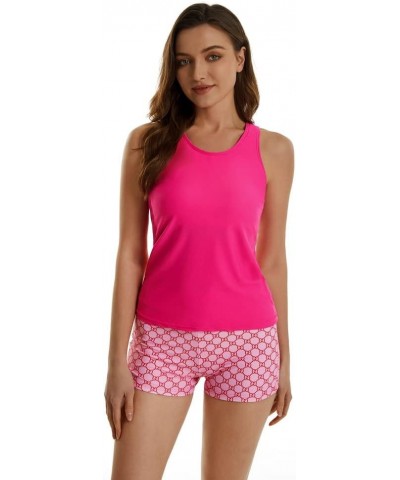 Two Piece Tankini Swimsuits for Women Tummy Control Bathing Suits Plus Size Swim Tank Top with Shorts Y6 $15.98 Swimsuits