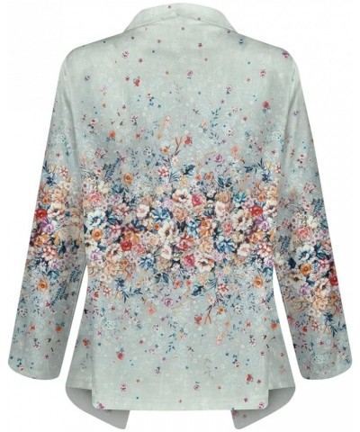 Lightweight Cardigans for Women 3/4 Sleeve Sweater Coat Open Front Kimono Printed Outwear Loose Jacket Casual Cover Up 2-ligh...