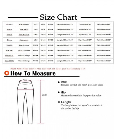 High Waists Cargo Pants for Women Plus Size Workout Leggings Stretchy Bootcut Wide Leg Yoga Gym Loose Pants White $8.26 Pants