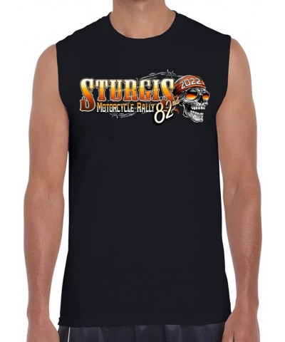 2022 Sturgis Motorcycle Rally 82nd Anniversary Stay Rad Muscle Shirt Royal Blue $11.96 Tops