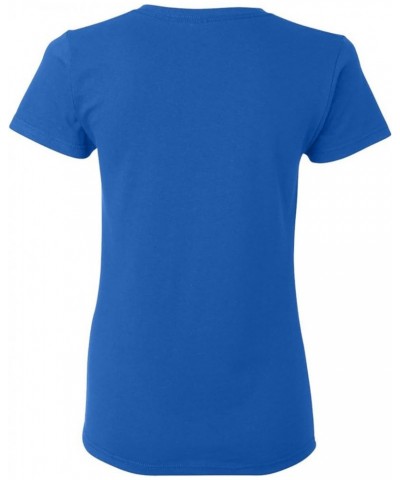 NCAA Distressed Circle Logo, Team Color Womens T Shirt, College, University Indiana State Sycamores Royal $14.57 T-Shirts