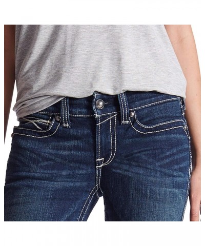Women's R.e.a.l. Mid Rise Stretch Icon Stackable Straight Leg Jean Ocean $43.42 Jeans