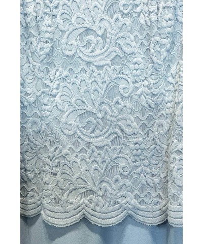 Women's Plus Size Long A-Line Mock Dress with Jacket Hydrangea $80.93 Dresses