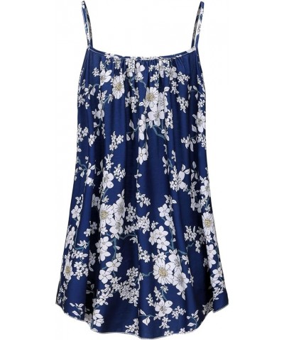 Plus Size Tank Tops for Women Camisoles Cami Dress Loose Fit Sleeveless Flowy Spaghetti Strap Summer A11 - Floral 3 $10.59 Tanks