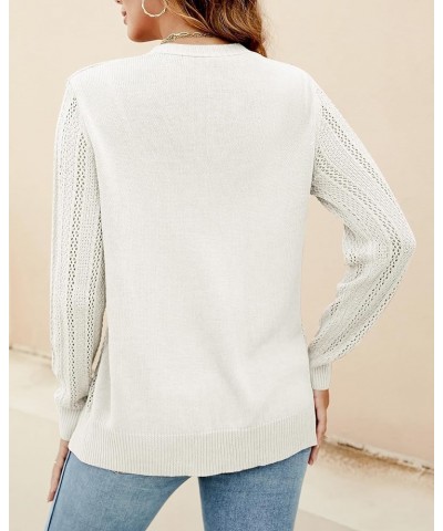 Women's Open Front Cardigan Long Sleeve Lightweight Crochet Sweater 2023 Button Down Cable Knit Outwear Coat Beige $10.59 Swe...