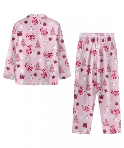 Pajamas for Women Set Long Pants Sleepwear Sets Soft Comfy Night Wear V-Neck Loungewear Cute Pajama House Wear Christmas-love...