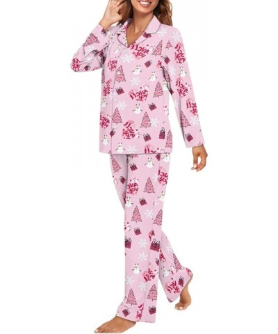 Pajamas for Women Set Long Pants Sleepwear Sets Soft Comfy Night Wear V-Neck Loungewear Cute Pajama House Wear Christmas-love...