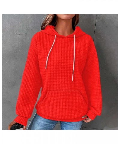 Hoodies Women Plus Size Fall Clothes Womens 2023 Hooded Drawstring Hoodies Pullover Sweatshirts Casual Long Sleeve Tops 04-re...